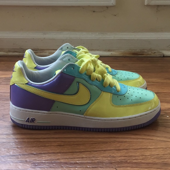 2006 Nike Air Force 1 Easter Egg Vintage Sneakers - Picture 3 of 8